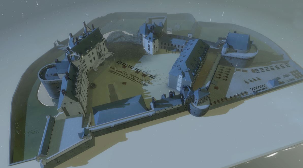 Vue modélisation Château 3D © Musée d'histoire de Nantes