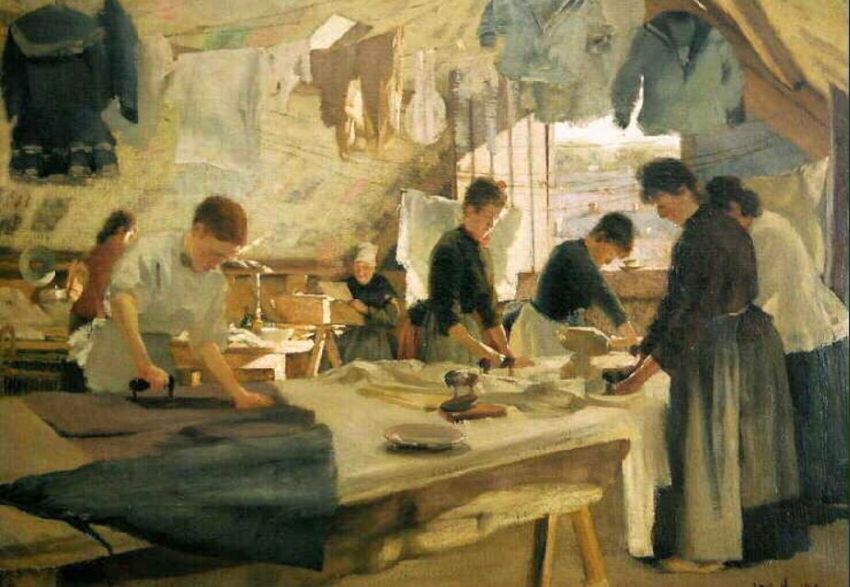 Anthonissen atelier repasseuses trouville 1888 bx arts pau