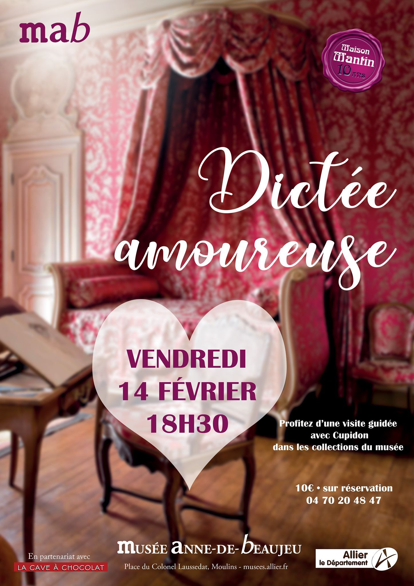 affiche dictée amoureuse