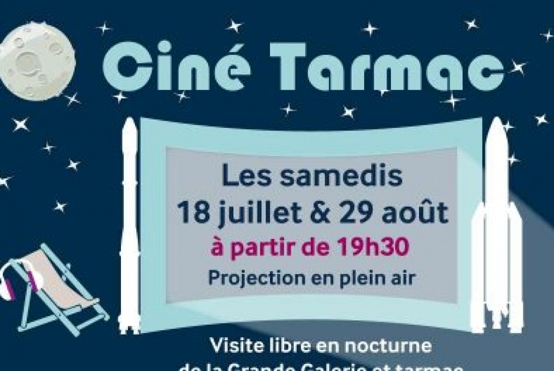 Vignette de la médiation Ciné Tarmac, le musée de l’Air et de l’Espace sur une toile