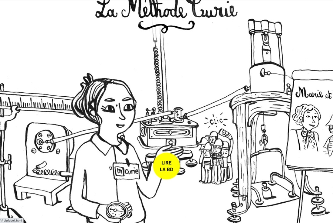 Vignette de la médiation La méthode Curie, bande dessinée numérique