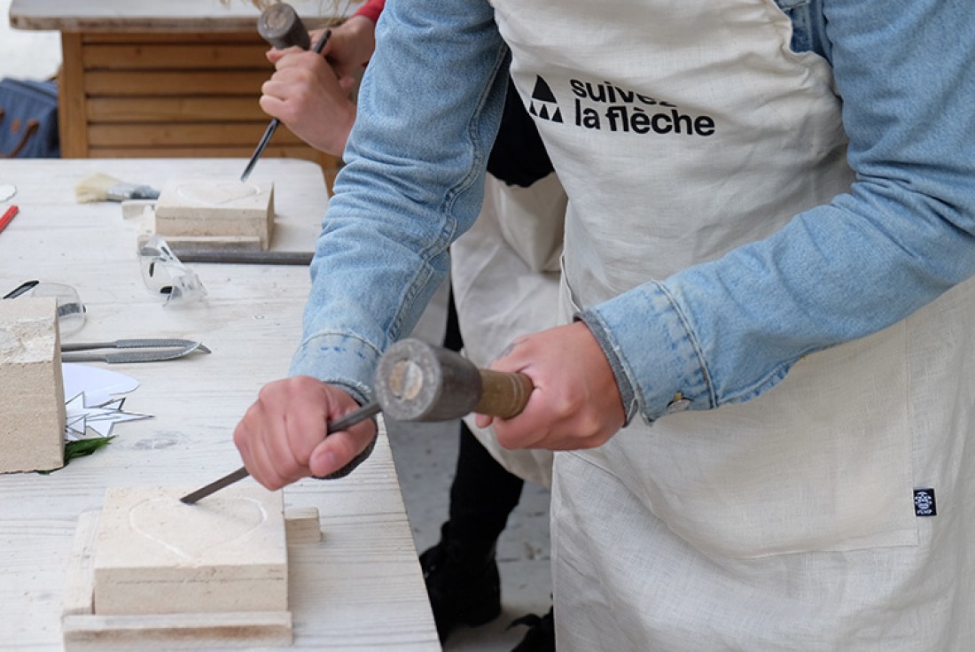 Vignette de la médiation Les ateliers « Suivez la flèche »