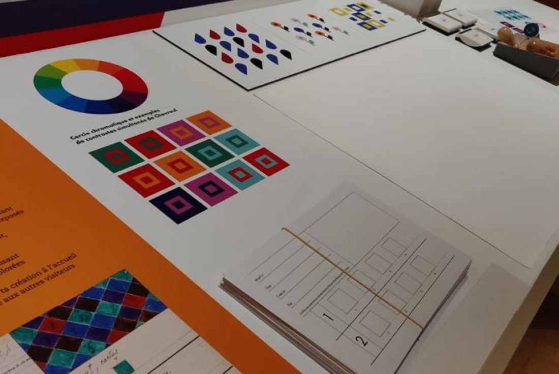 Vignette de la médiation Créer son motif à la manière de Sonia Delaunay