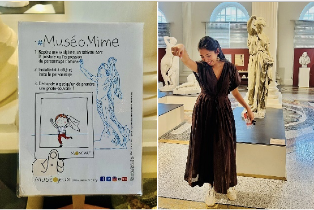 Vignette de la médiation #MuséoMime  Imite une  expression d’une sculpture ou tableau du musée.
