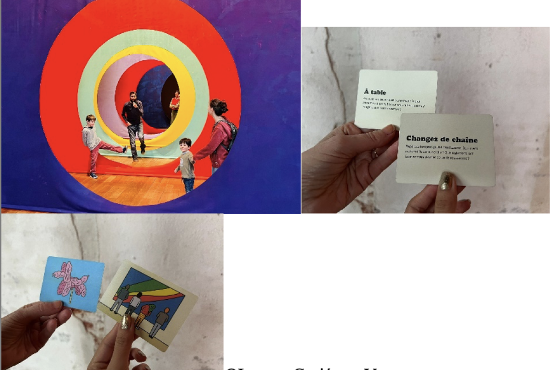 Vignette de la médiation Installation de 7 rideaux Immersives « pièces de théâtre pénétrables » avec jeu de cartes.